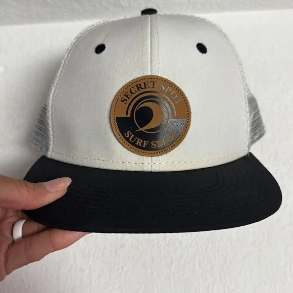NWOT- Surf Shop White and Black Trucker Hat Unisex - Picture 6 of 6